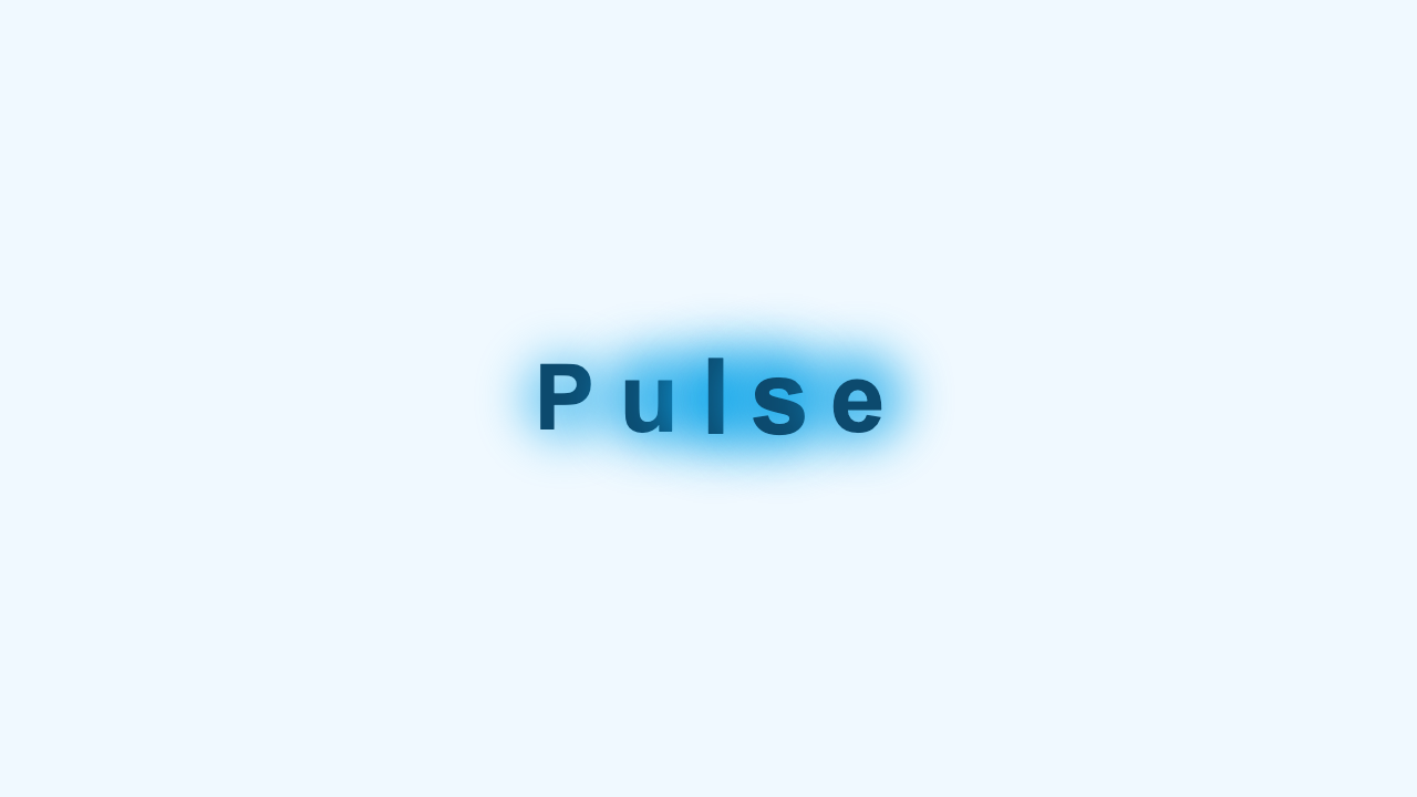 Pulsing Text preview