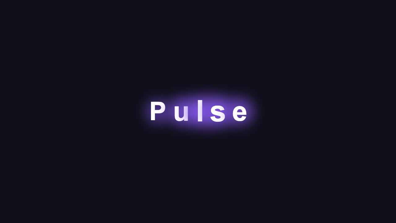 Pulsing Text preview
