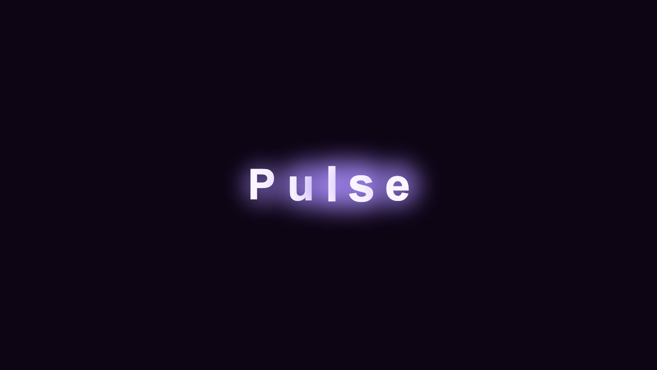 Pulsing Text preview