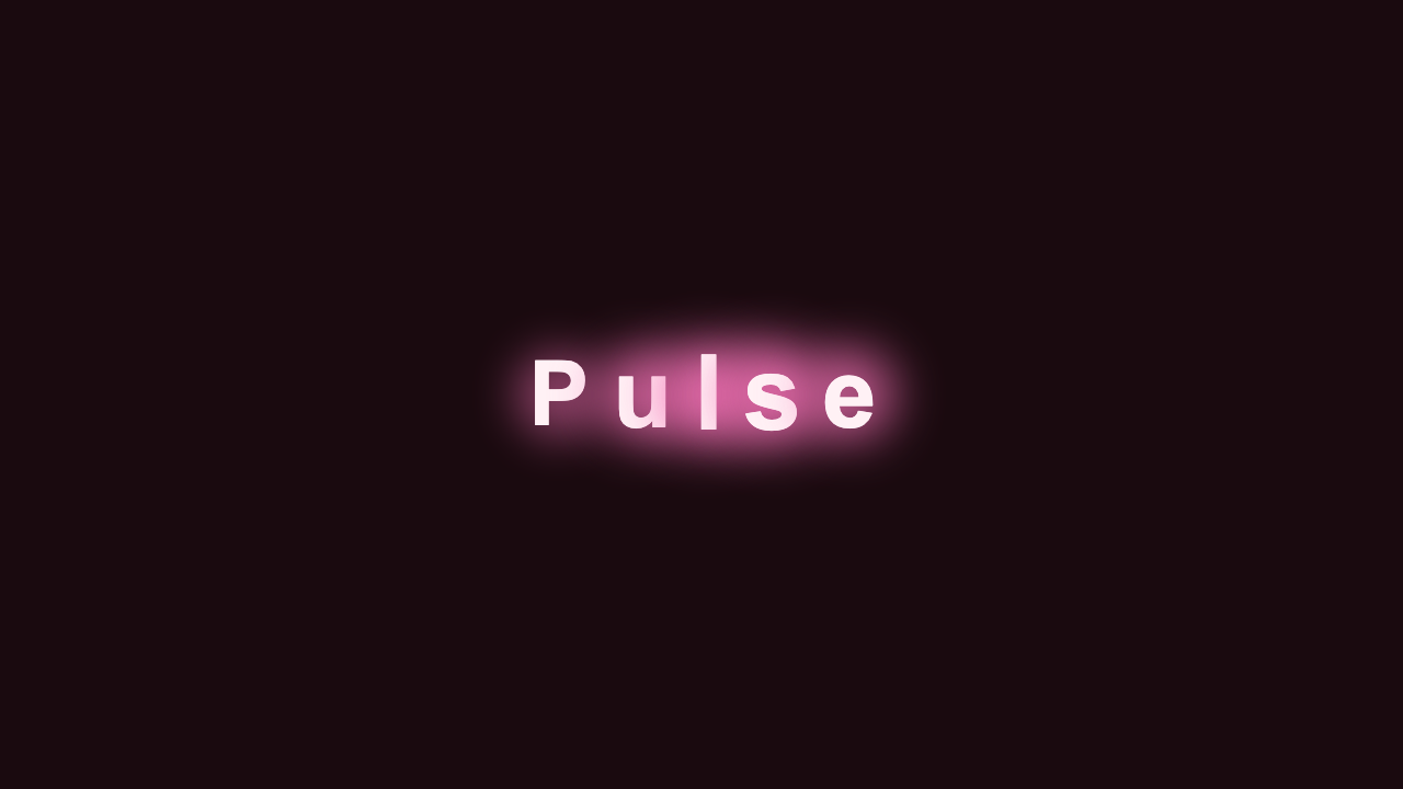 Pulsing Text preview