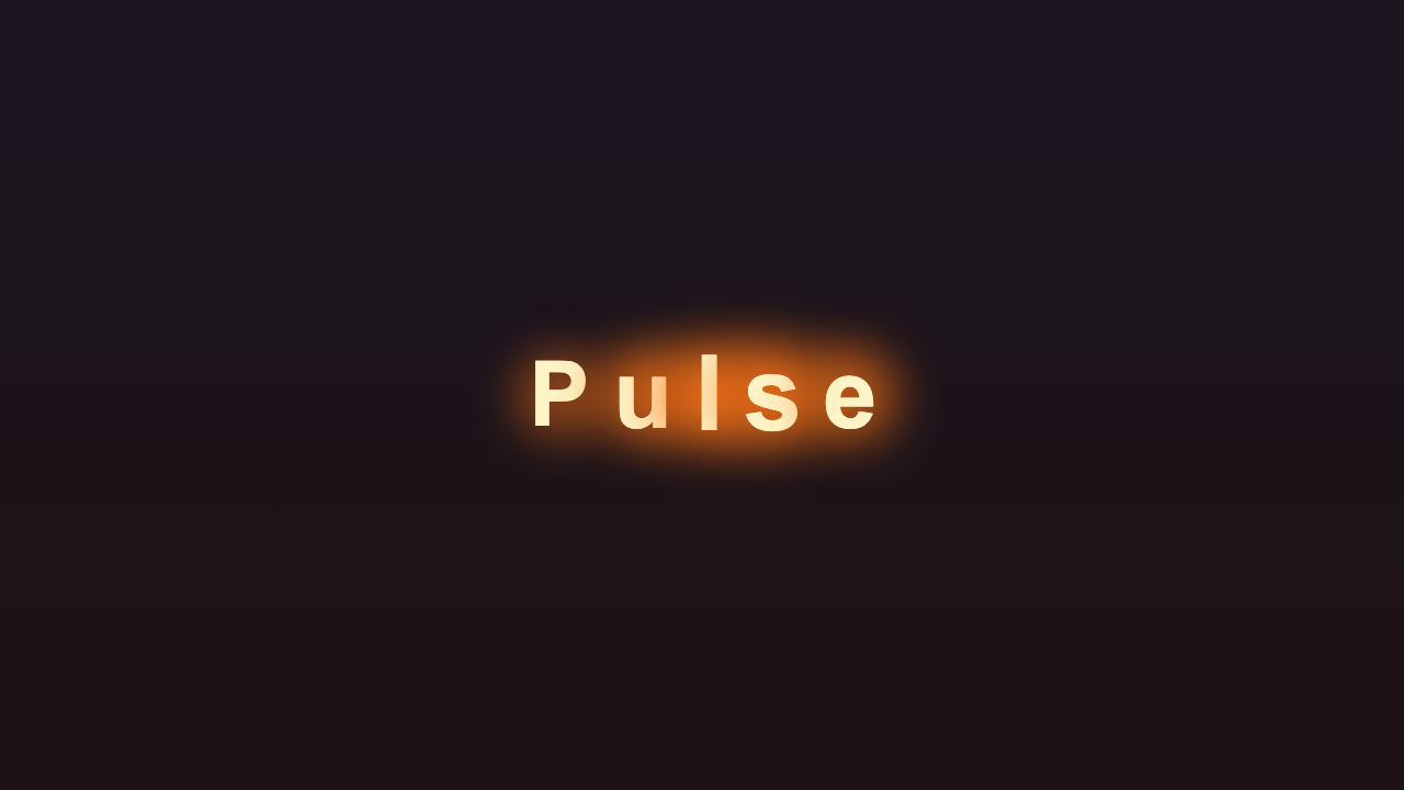 Pulsing Text preview