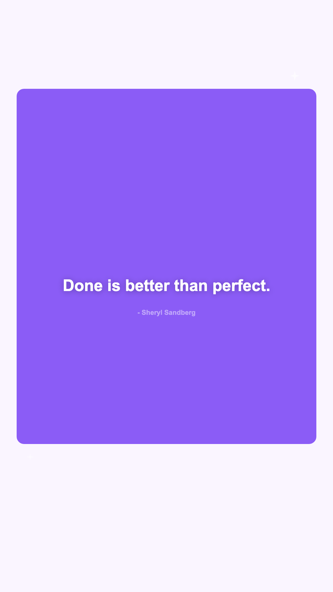 Quote Card - Grape Bold Vertical