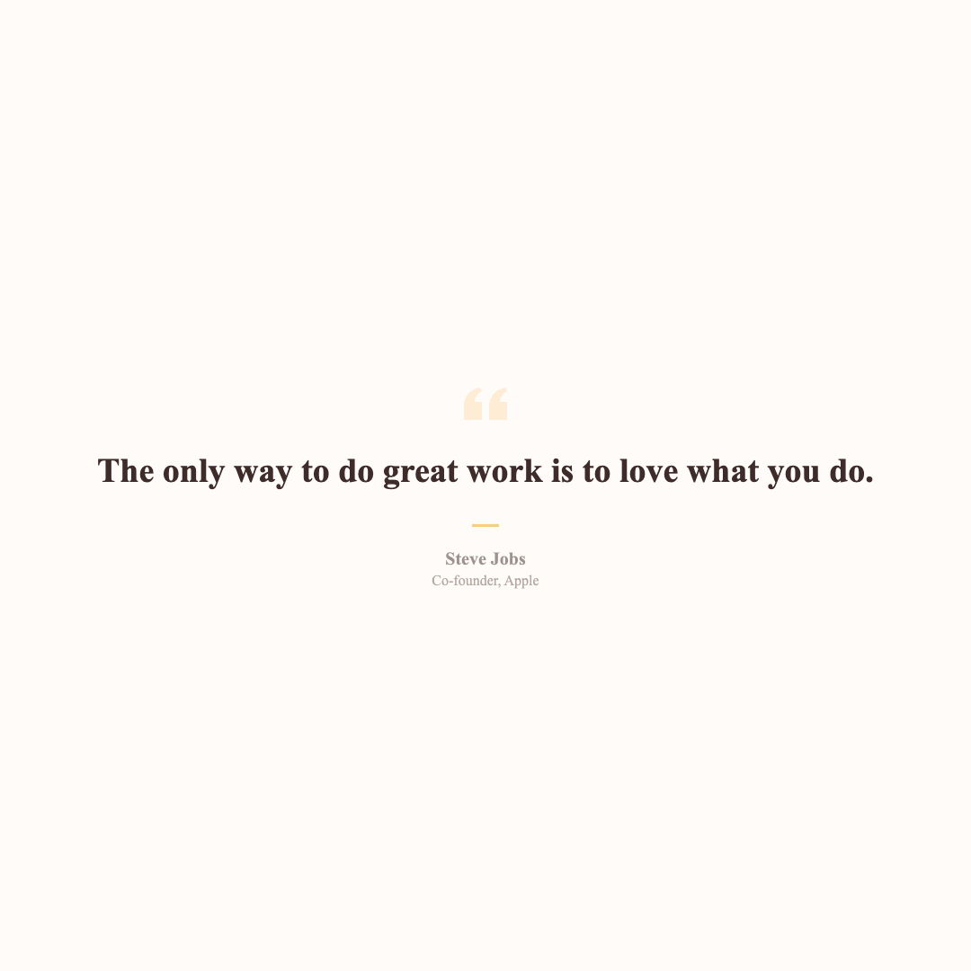 Quote Card - Peach Centered