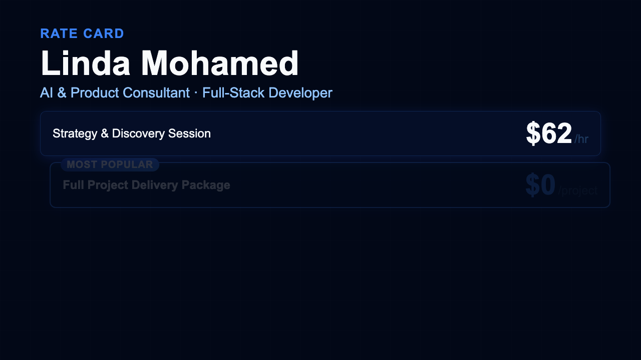Rate Card - Midnight Dashboard