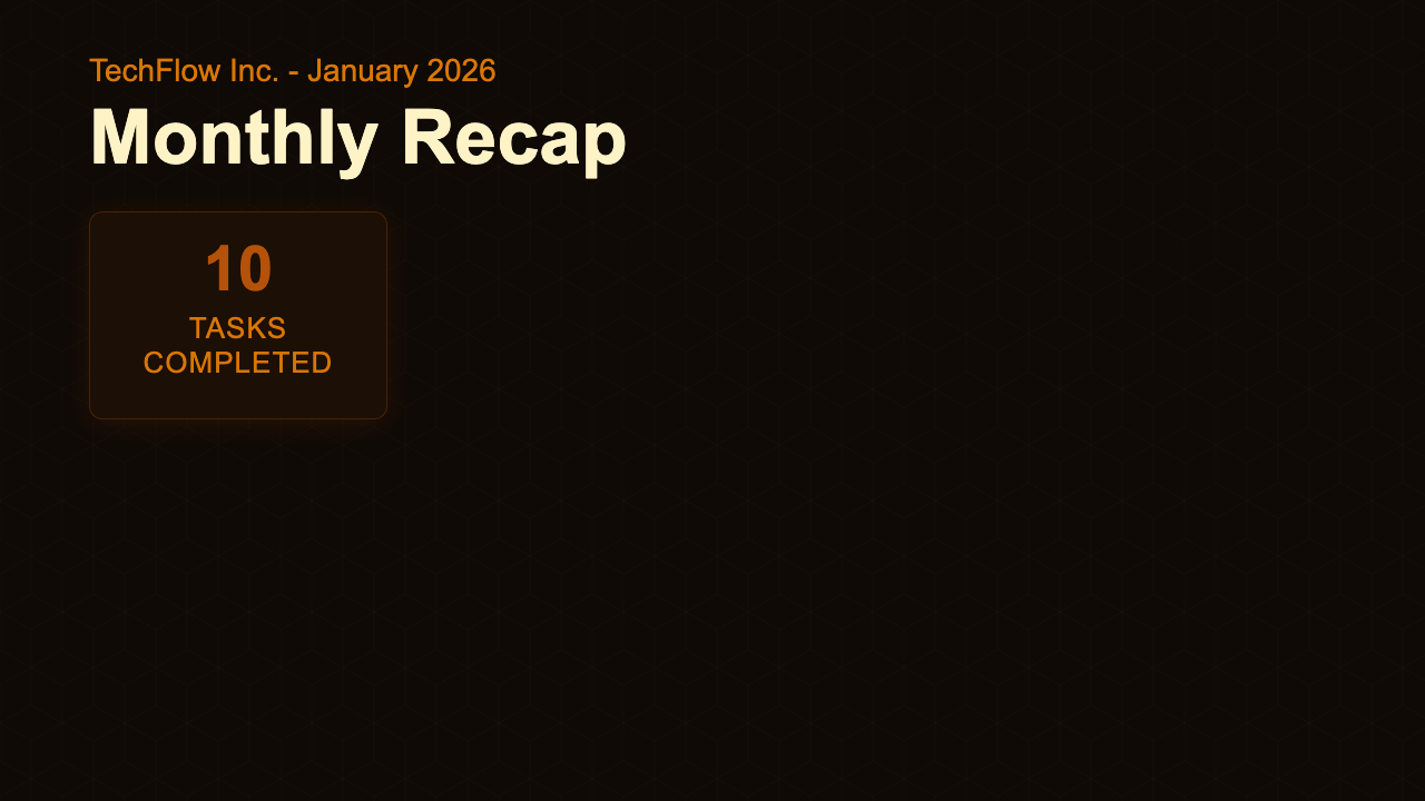 Recap - Espresso Dashboard