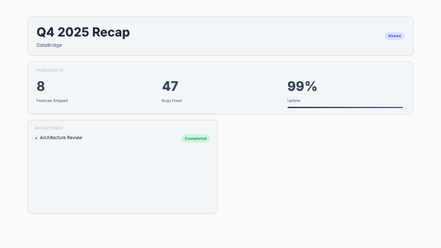 Recap - Minimal Cards