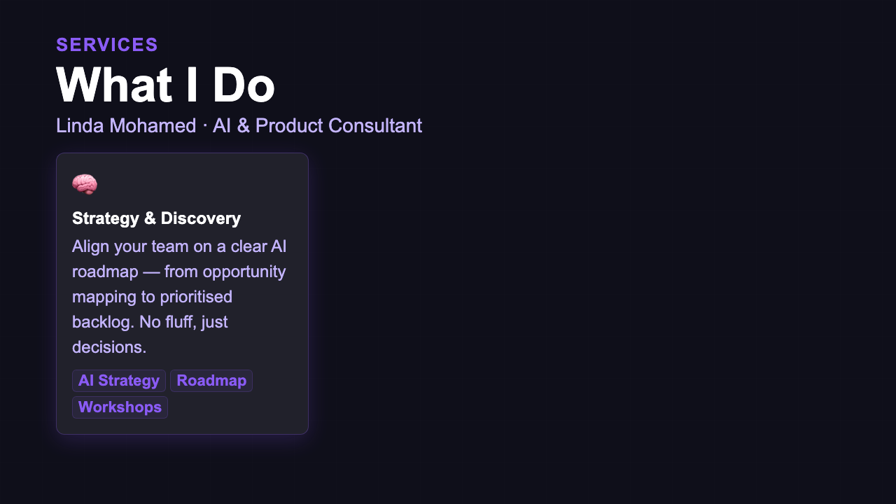 Service Overview - Bold Dashboard