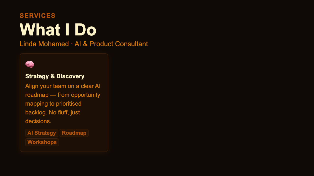 Service Overview - Espresso Dashboard
