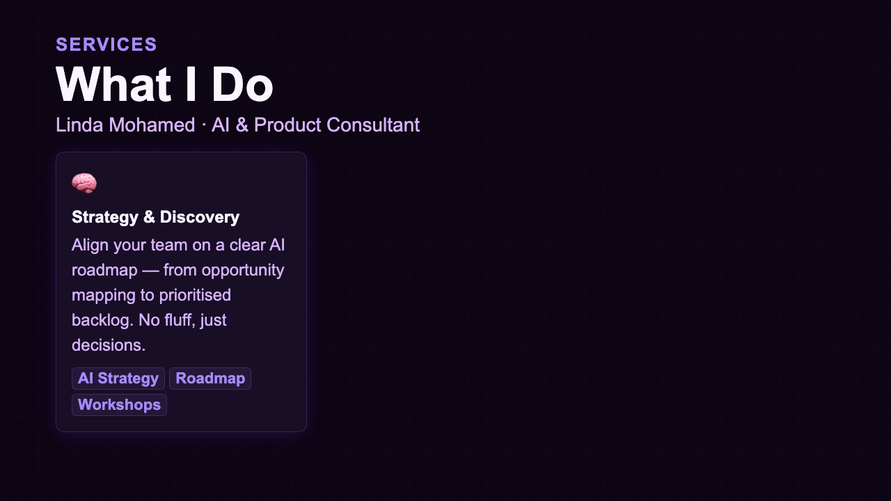 Service Overview - Lavender Dashboard