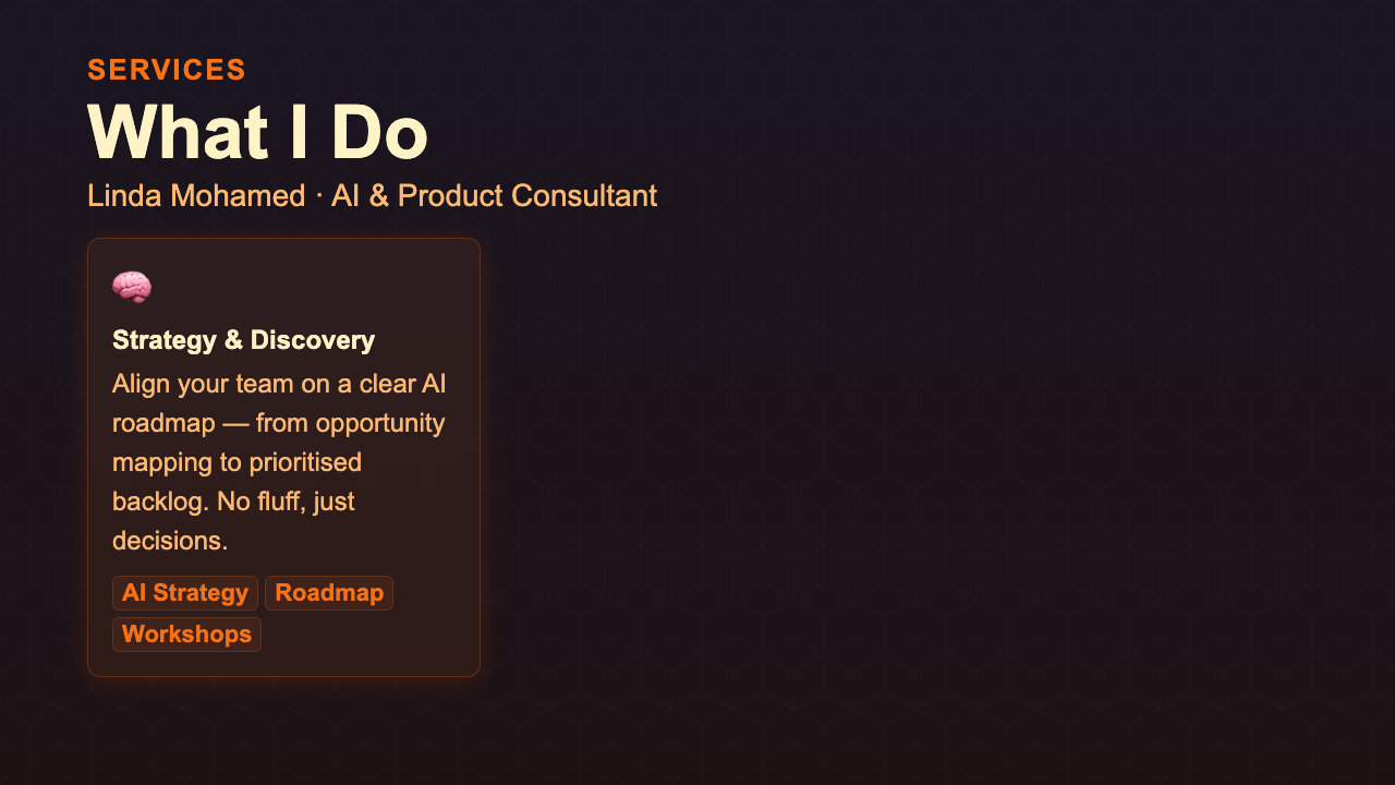 Service Overview - Warm Dashboard