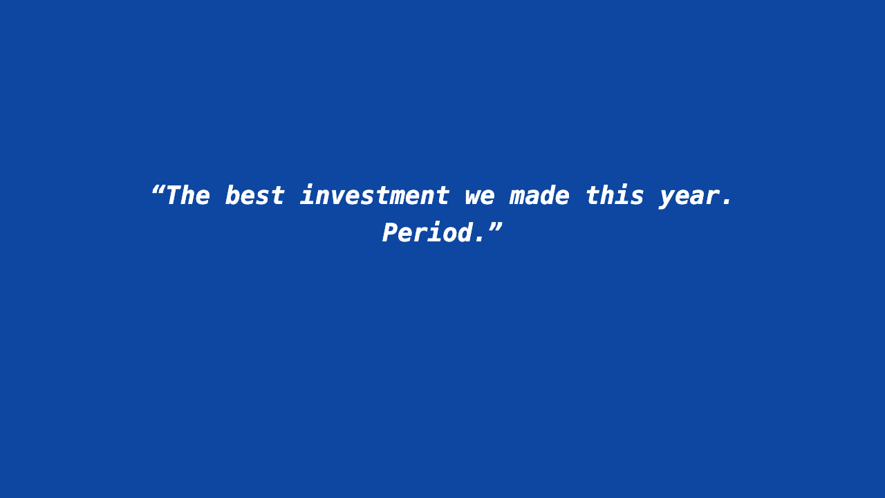 Testimonial - Blueprint Editorial