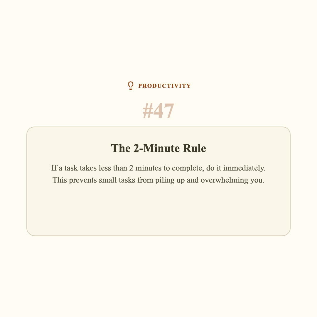 Tip of the Day - Cream Card